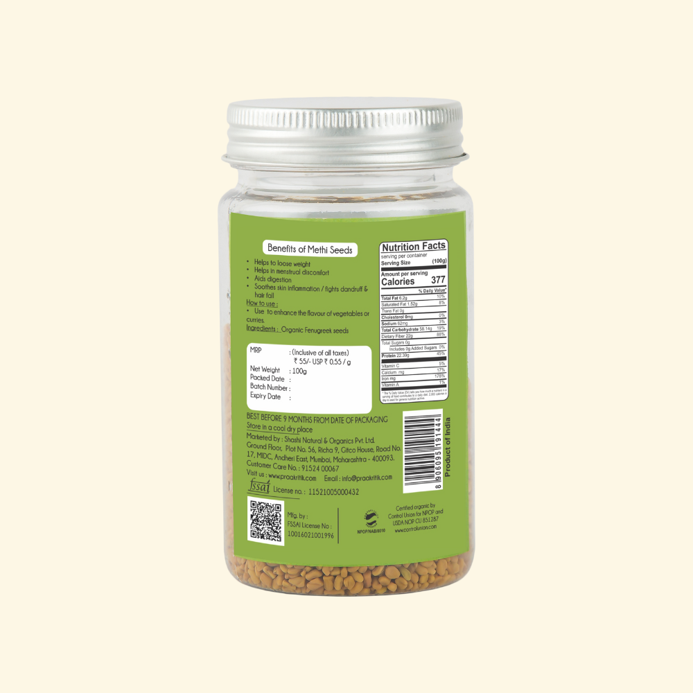 Methi 100g - Organic